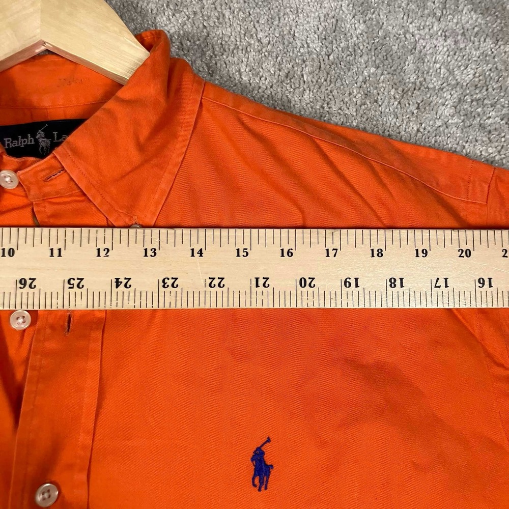 Vtg Ralph Lauren Button Down Shirt Lot 2 Mens M Orange Blaire Blake Long Sleeve - Picture 5 of 16